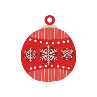 ball christmas decoration isolated icon vector