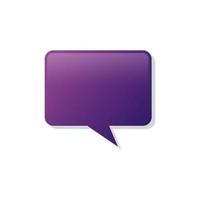 speech bubble communication isolated icon vector