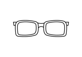 eyeglasses optical accessory line style icon vector