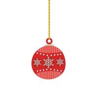 ball christmas hanging isolated icon vector