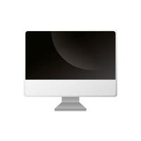 computer desktop device isolated icon vector