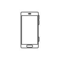 smartphone device technology line style icon vector