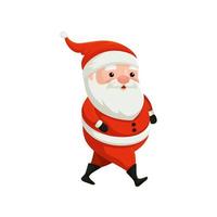 santa claus character merry christmas vector