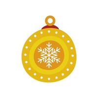 ball christmas decoration isolated icon vector
