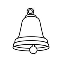 bell christmas decoration line style icon