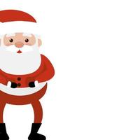 merry christmas santa claus character vector