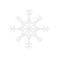 snowflake christmas decoration isolated icon vector