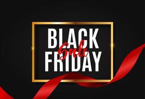 Black Friday Sale Banner Template. Vector Illustration