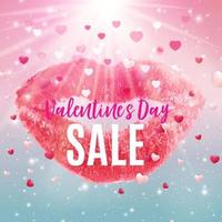 Valentine's Day Love and Feelings Sale Background Design. vector