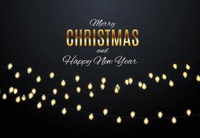 Merry Christmas and New Year Background. Vector Illustration