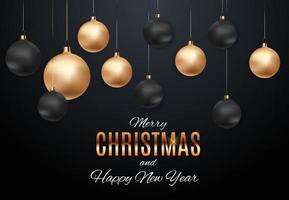 Merry Christmas and New Year Background. Vector Illustration