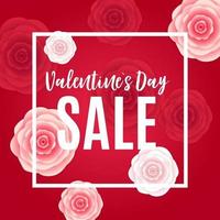 Valentine's Day Love and Feelings Sale Background Design. vector
