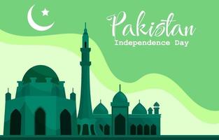 Pakistan Independence Day Background vector