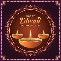 Happy Diwali Festival Background vector