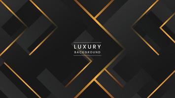 luxury black and gold geometric background vector