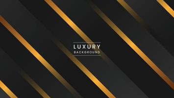 luxury black and gold geometric background vector