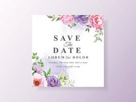 romantic watercolor wedding invitation template