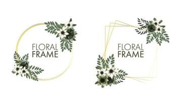 Luxurious colorful floral frames background label sale price invites vector