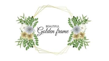 Romantic wreath with quote text place card template flowers invition vector