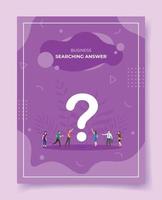 searching for answers for template of banners, flyer vector