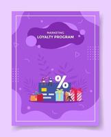 loyalty program concept for template of banners, flyer, vector