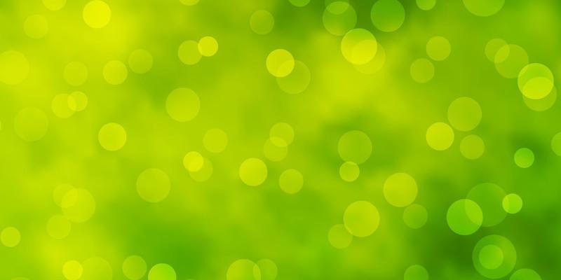 Light Green vector background with spots.