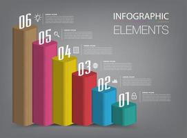 intensificar el concepto de éxito empresarial. vector de infografía de escalera