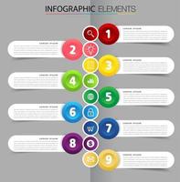 timeline, modern text box template, infographics banner vector