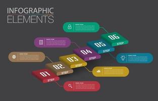 step up of business successful concept. stair infographic vector