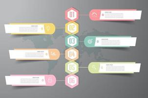 modern timeline text box template, infographics banner vector