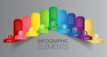 step up of business successful concept. stair infographic vector