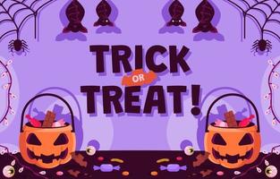 Trick or Treat Halloween Background