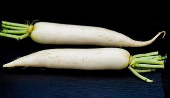 Radish the long white root vegetable photo