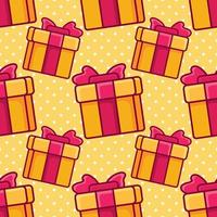 gift seamless pattern illustration vector