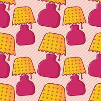 table lamp seamless pattern illustration vector