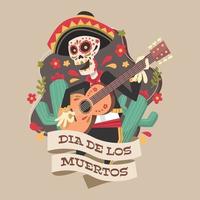 Day of Dead Traditional Mexican Halloween vector