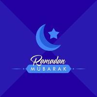 Ramadan Mubarak Day Greeting Design Celebrate vector