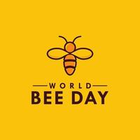 World Bee Day Greeting Design Celebrate vector