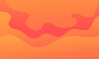 Abstract Orange Fluid Wave Background vector