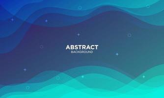 Abstract Blue Fluid Wave Background vector