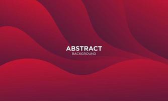 Abstract Red Fluid Wave Background vector