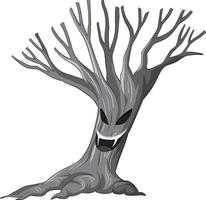 Isolated creey ghost tree vector