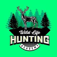 outdoor adventure and hunt sport club illustration vector