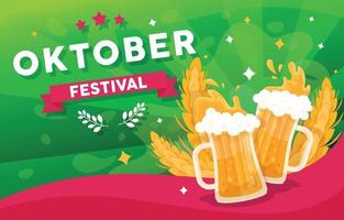 Celebrating Oktober Festival Day vector