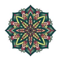 Vector triangle pattern background. Kaleidoscope mandala. Modern