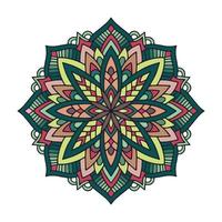 Vector triangle pattern background. Kaleidoscope mandala. Modern