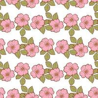 Seamless pattern with floral bouquets vector