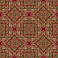 Unique Geometric Vector Seamless Pattern made in ethnic style. Aztec