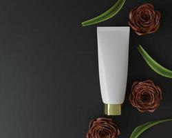 un tubo exprimidor para aplicar cremas o cosméticos.