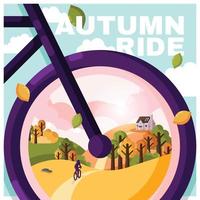 Autumn Ride Concept vector